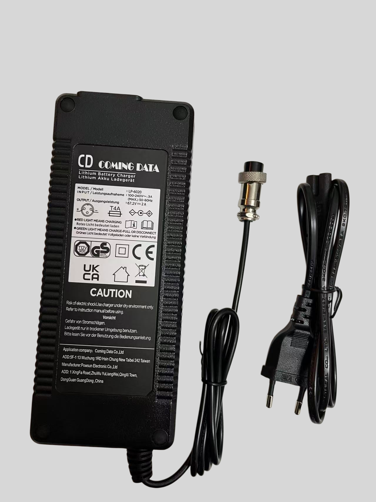 Carica Batteria Originale 67.2V 2A per monopattino elettrico JOYOR S10-S/S10-SZ/T10