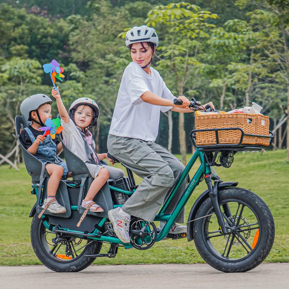 Fiido T2 | Longtail Cargo Bicicletta elettrica | Versatile| Motore 250W 55Nm |  DMEGC 998.4Wh | Sensore di coppia | Freni idraulici  a 4 pistoni | Autonomia 136,26Km| GARANZIA ITALIANA