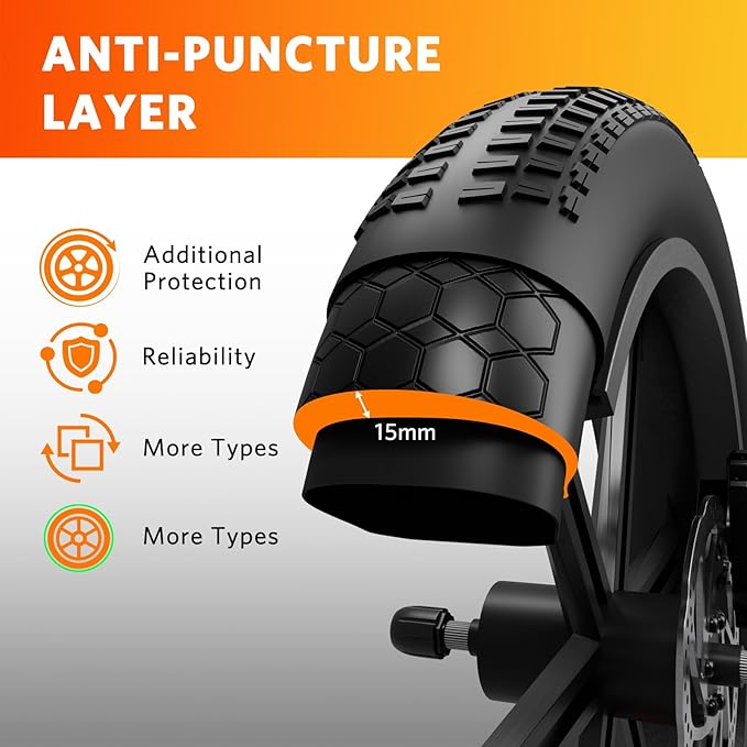 ANTIFORATURA Inserto per Pneumatico 20×4.0 pollici per bici elettriche E-Bike ENGWE EP-2 Pro/EP-2 Pro EU/EP-2 BOOST/Engine Pro/Engine Pro 2.0/M20/M1/ENGINE X e altri