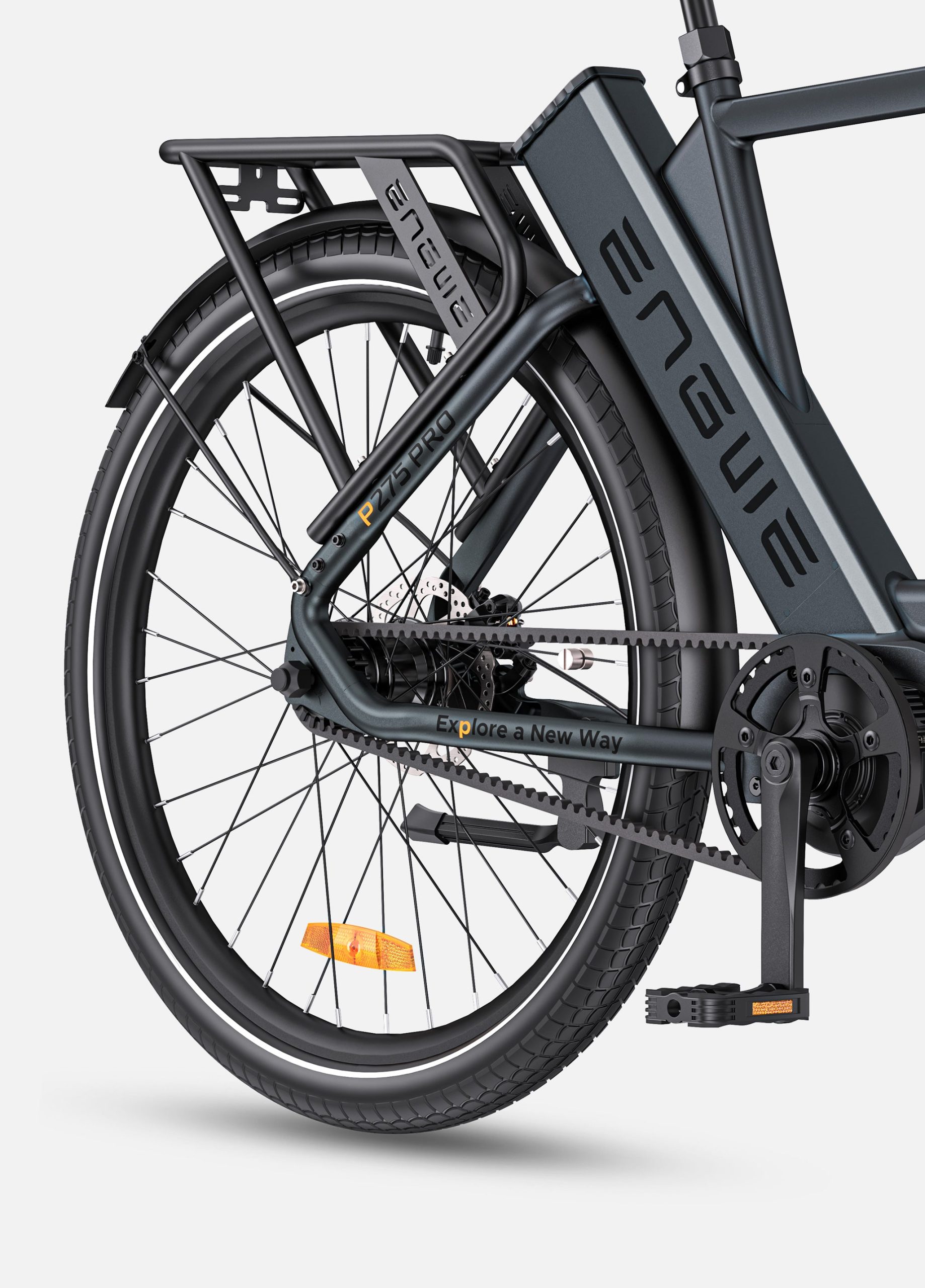 ENGWE P275 Pro | Bicicletta Elettrica | Motore centrale Bafang 250W | Sensore di coppia | 36V 19,2Ah SAMSUNG | Cinghia in carbonio Gates | Autonomia 260km | GARANZIA ITALIANA