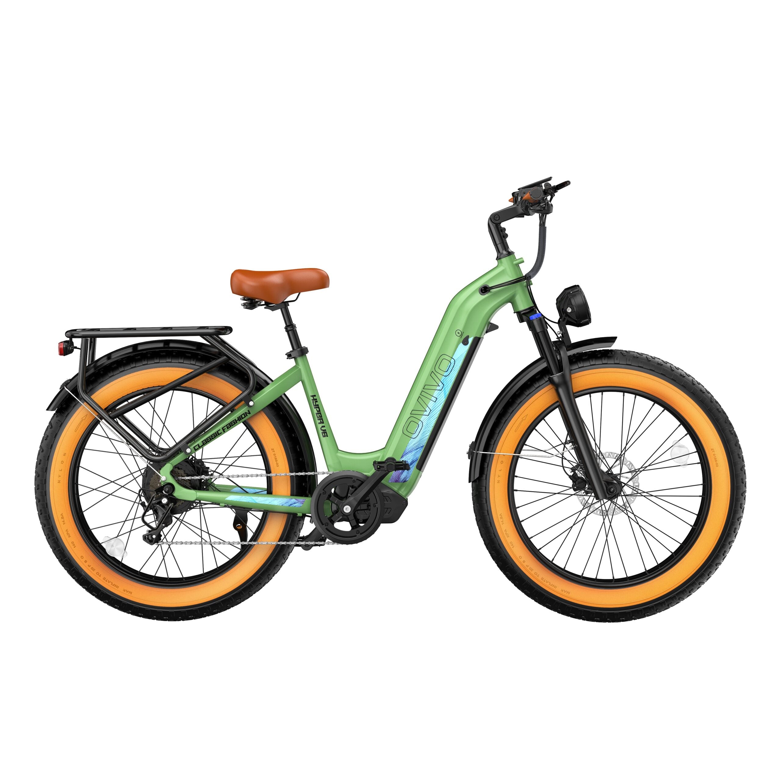 OVIVO HYPER V6 | Bicicletta Elettrica | Versatile | Motore BAFANG 250W | 48V 20Ah | Freni Idraulici | 25km/h | Autonomia 120-150km | GARANZIA ITALIANA