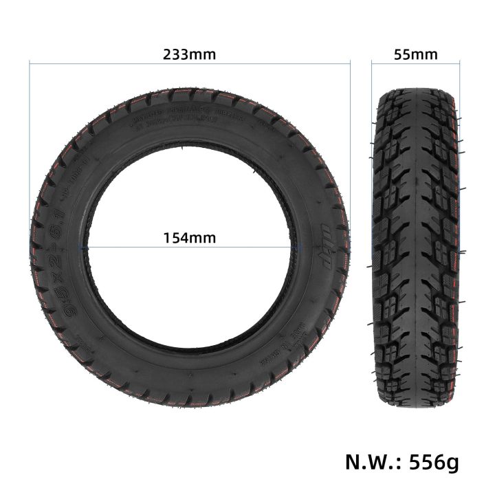 Pneumatico OFFROAD Tubeless 9.5×2-6.1 pollici per Xiaomi 365 / 365 PRO e compatibile con monopattini elettrici da 8.5 pollici ruote