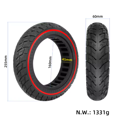 PNEUMATICO pieno gomma solida ruota 10 pollici 60/70-7.0/B44 per Xiaomi Mi4 Pro
