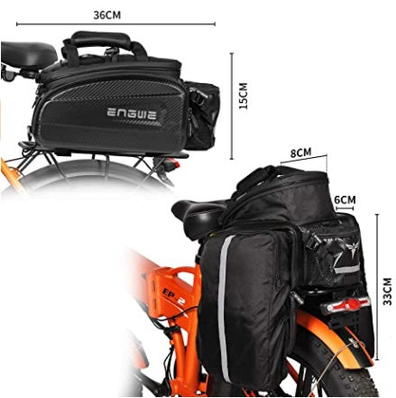 Engwe borsa Originale bicicletta impermeabile Waterproof Bike Rack Bag sedile posteriore bagagliaio 17-35L EP-2 Pro/EP-2 Pro EU/EP-2 BOOST/Engine Pro/Engine Pro 2.0/Engine X/M1 e altri