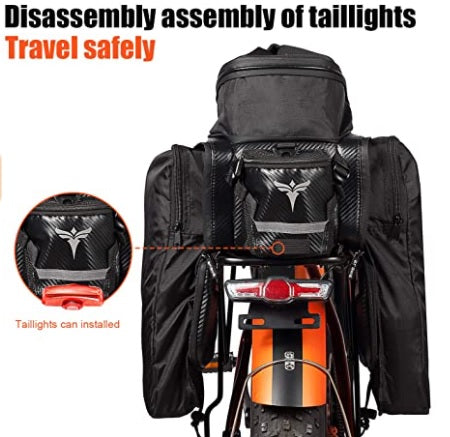 Engwe borsa Originale bicicletta impermeabile Waterproof Bike Rack Bag sedile posteriore bagagliaio 17-35L EP-2 Pro/EP-2 Pro EU/EP-2 BOOST/Engine Pro/Engine Pro 2.0/Engine X/M1 e altri