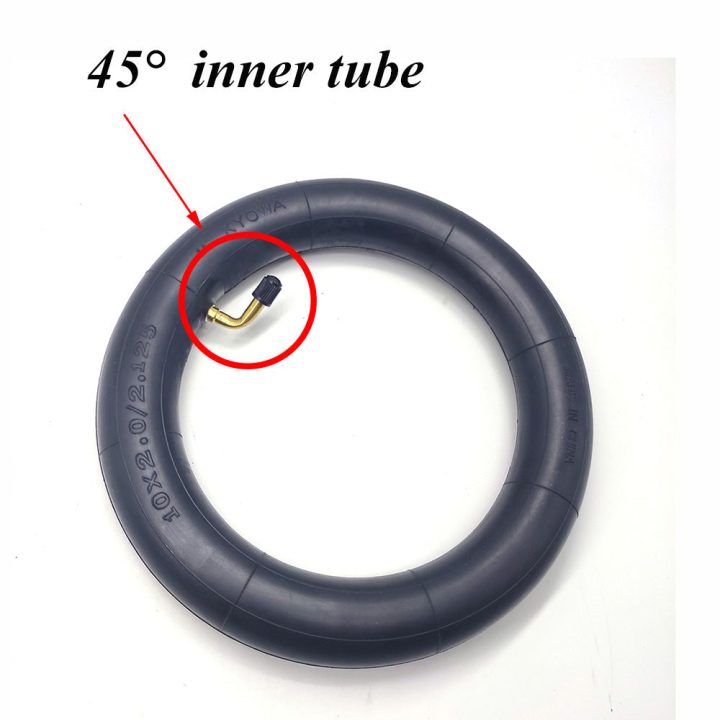 Camera d’aria 10×2.5 255/80 pollici valvola piegata curva 45° per Kugoo Kirin KuKirin M4/M4 Pro e altri