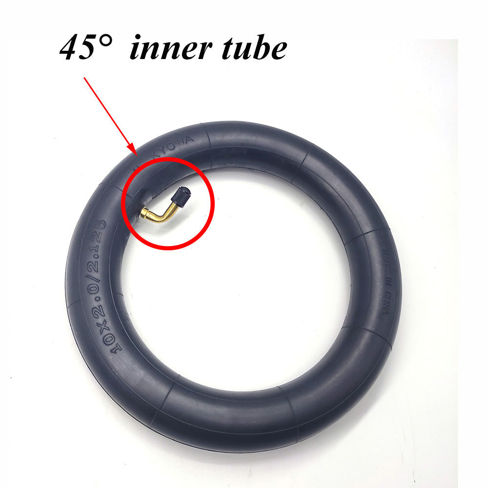 Camera d’aria 10×2.5 255/80 pollici valvola piegata curva 45° per Kugoo Kirin KuKirin M4/M4 Pro e altri