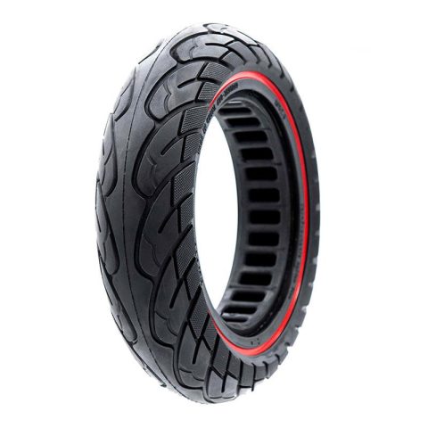 PNEUMATICO pieno gomma solida ruota 10x2.5-6.1 / 255x80 /B34 pollici cerchi da 34mm per monopattino Kugoo Kirin KuKirin M4/M4 Pro/KUKIRIN G2 MAX/KUKIRIN G3 PRO e altri scooters linea rossa
