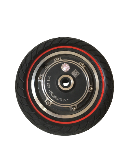 PNEUMATICO pieno gomma solida ruota 10×2.5-6.1 / 255×80 /B34 pollici cerchi da 34mm per monopattino Kugoo Kirin KuKirin M4/M4 Pro/KUKIRIN G2 MAX/KUKIRIN G3 PRO e altri scooters linea rossa