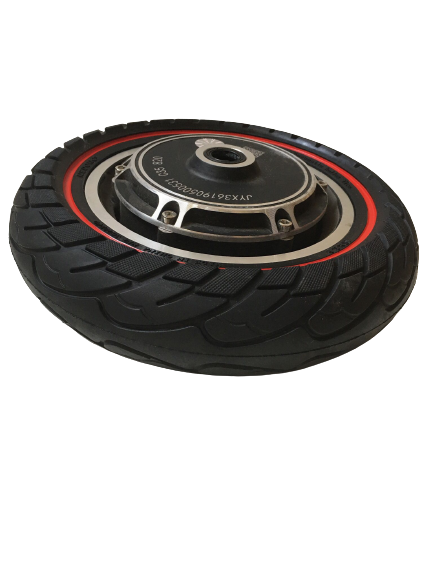 PNEUMATICO pieno gomma solida ruota 10×2.5-6.1 / 255×80 /B34 pollici cerchi da 34mm per monopattino Kugoo Kirin KuKirin M4/M4 Pro/KUKIRIN G2 MAX/KUKIRIN G3 PRO e altri scooters linea rossa
