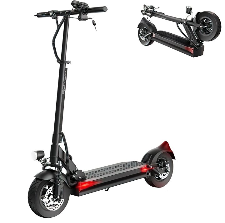 JOYOR Y6-S Monopattino Elettrico + kit accessori (borsa,lucchetto, camera d’aria) | 500W 48V 18 Ah | Ruote da 10″ | Autonomia 70km