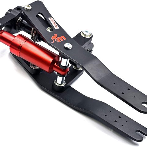 Ammortizzatore e sospensione MONORIM V4 (Black/Red) per monopattino elettrico XIAOMI M365/M365 Pro/1S/Pro 2/Essential