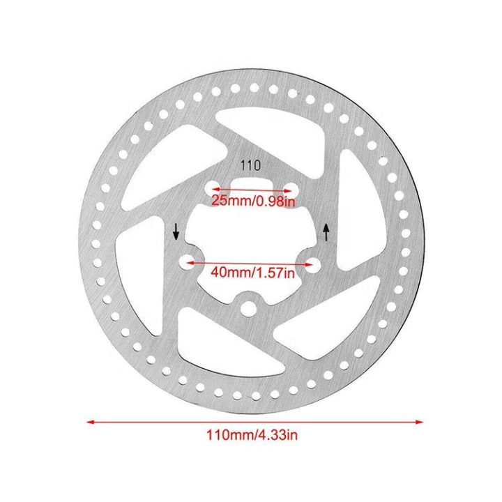 Disco freno 110mm 5 Fori in acciaio INOX per monopattino elettrico XIAOMI Mijia M365