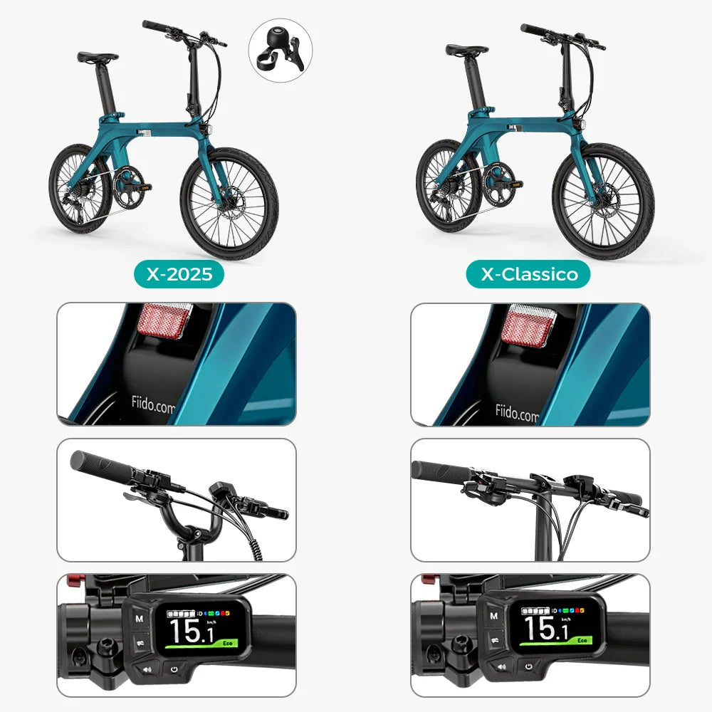 FIIDO X | Bicicletta elettrica |  Sensore di coppia Mivice S200 | Motore 250W | Autonomia 130km | GARANZIA ITALIANA