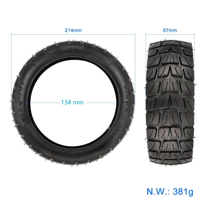 Pneumatico offroad 8.5×3-5.5 pollici diametro 134mm per KugooKirin KuKirin G2 Pro (VERSIONE 2023) e altri monopattini elettrici
