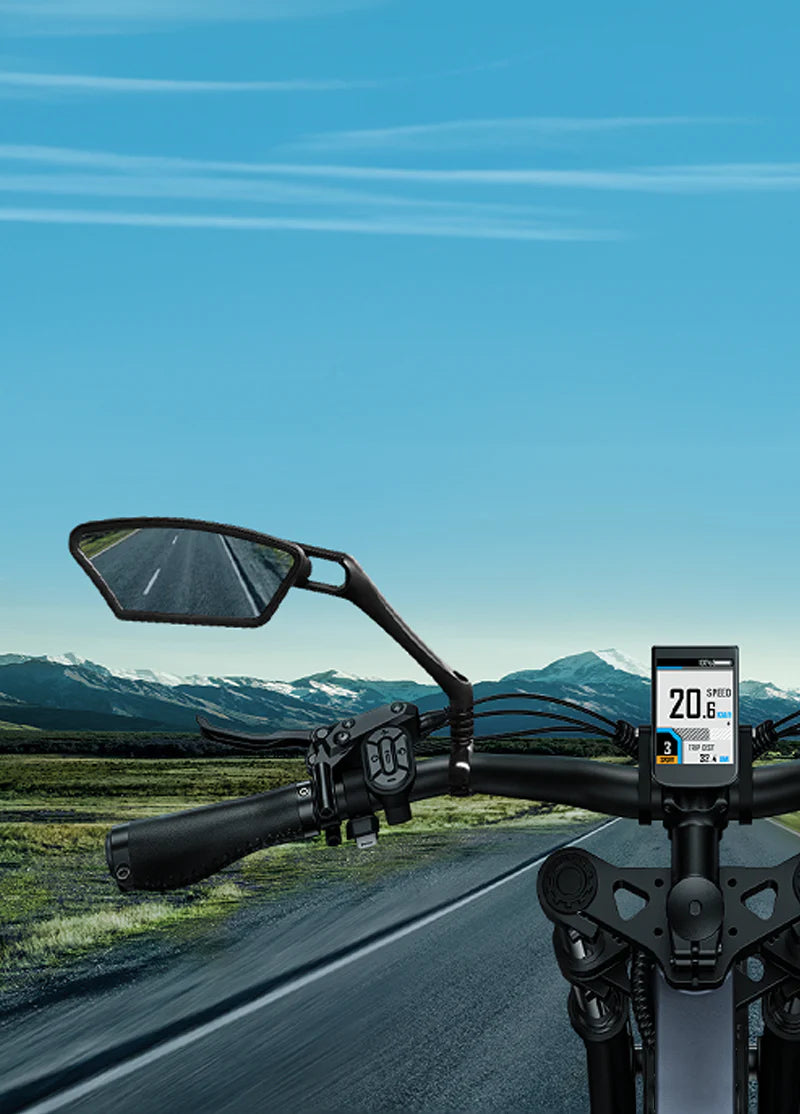 Specchietto Retrovisore Universale 360° per Bici e Monopattini Elettrici