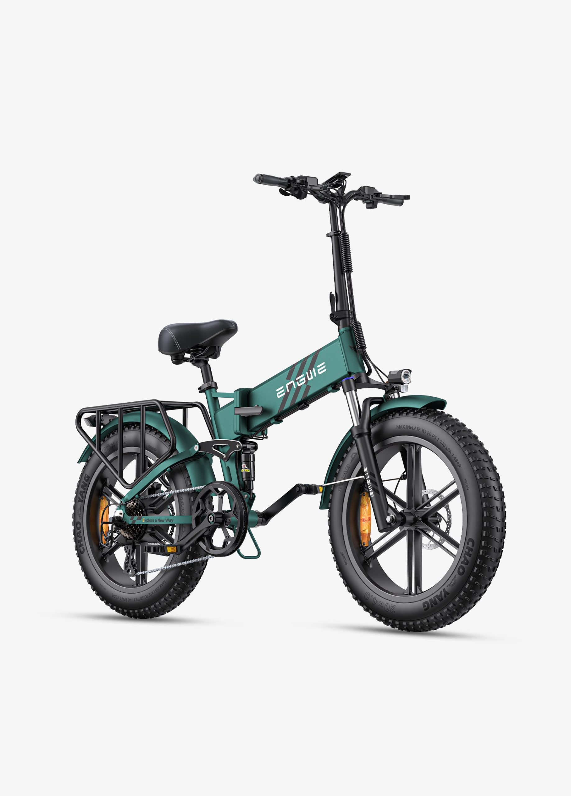 ENGWE ENGINE PRO 2.0 | Bicicletta Elettrica | Pieghevole | Ruote Fat 20″x4 | Motore 75 Nm | 16Ah 768Wh | Autonomia 110km | GARANZIA ITALIANA