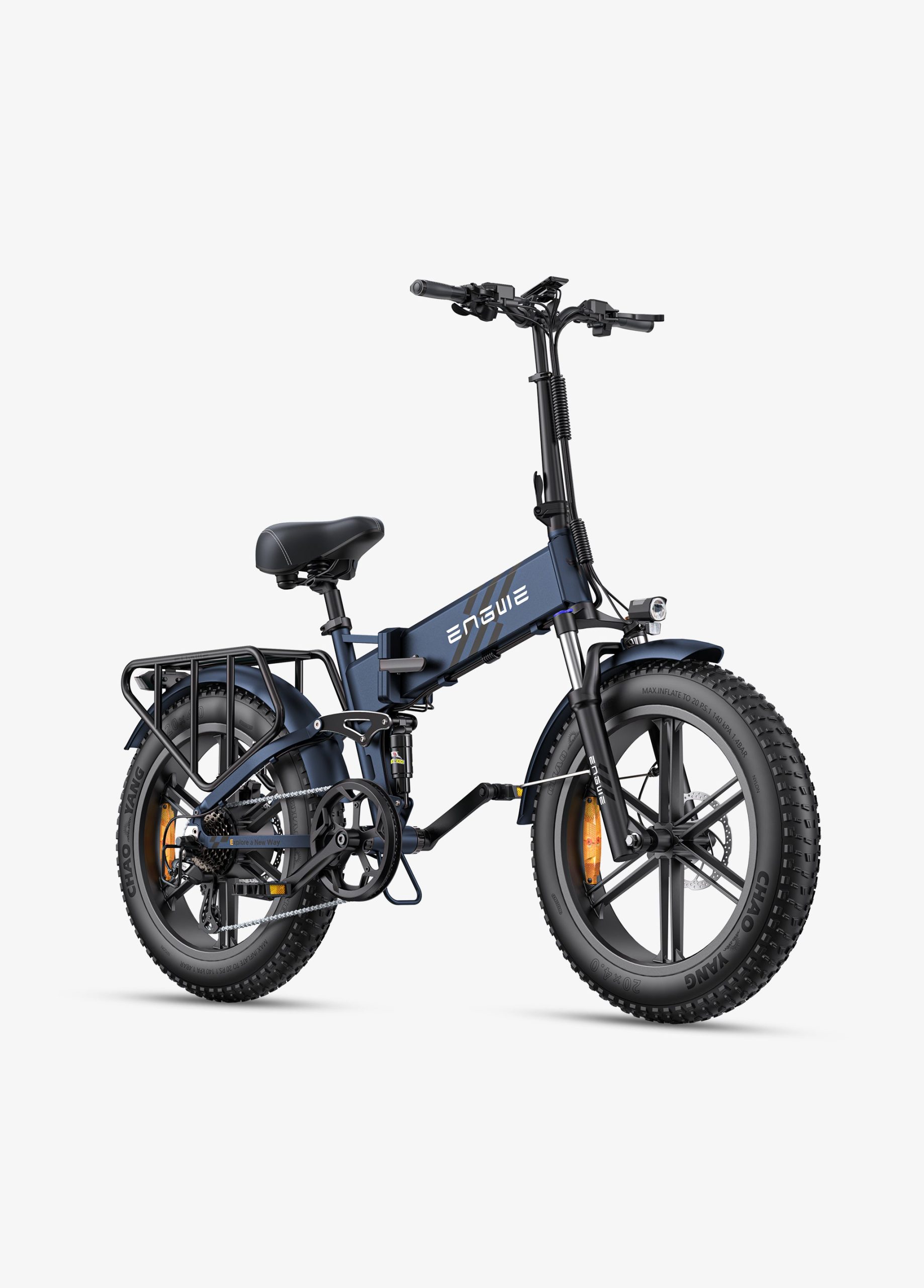 ENGWE ENGINE PRO 2.0 | Bicicletta Elettrica | Pieghevole | Ruote Fat 20″x4 | Motore 75 Nm | 16Ah 768Wh | Autonomia 110km | GARANZIA ITALIANA